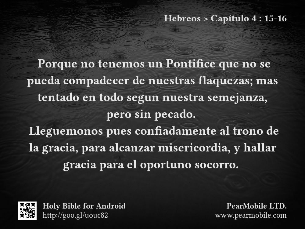 Hebreos, Capítulo 4:15-16
